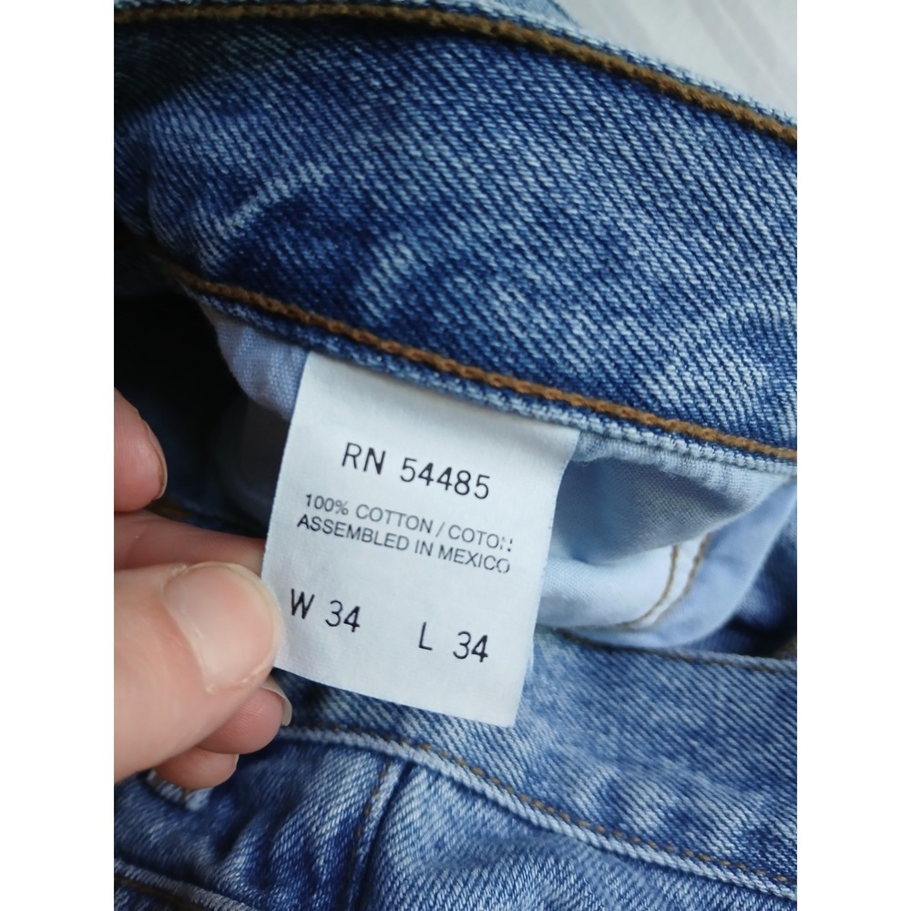American Eagle Jeans 34x34 Vintage Dungaree Straight Leg Relaxed Medium Wash - Picture 9 of 14